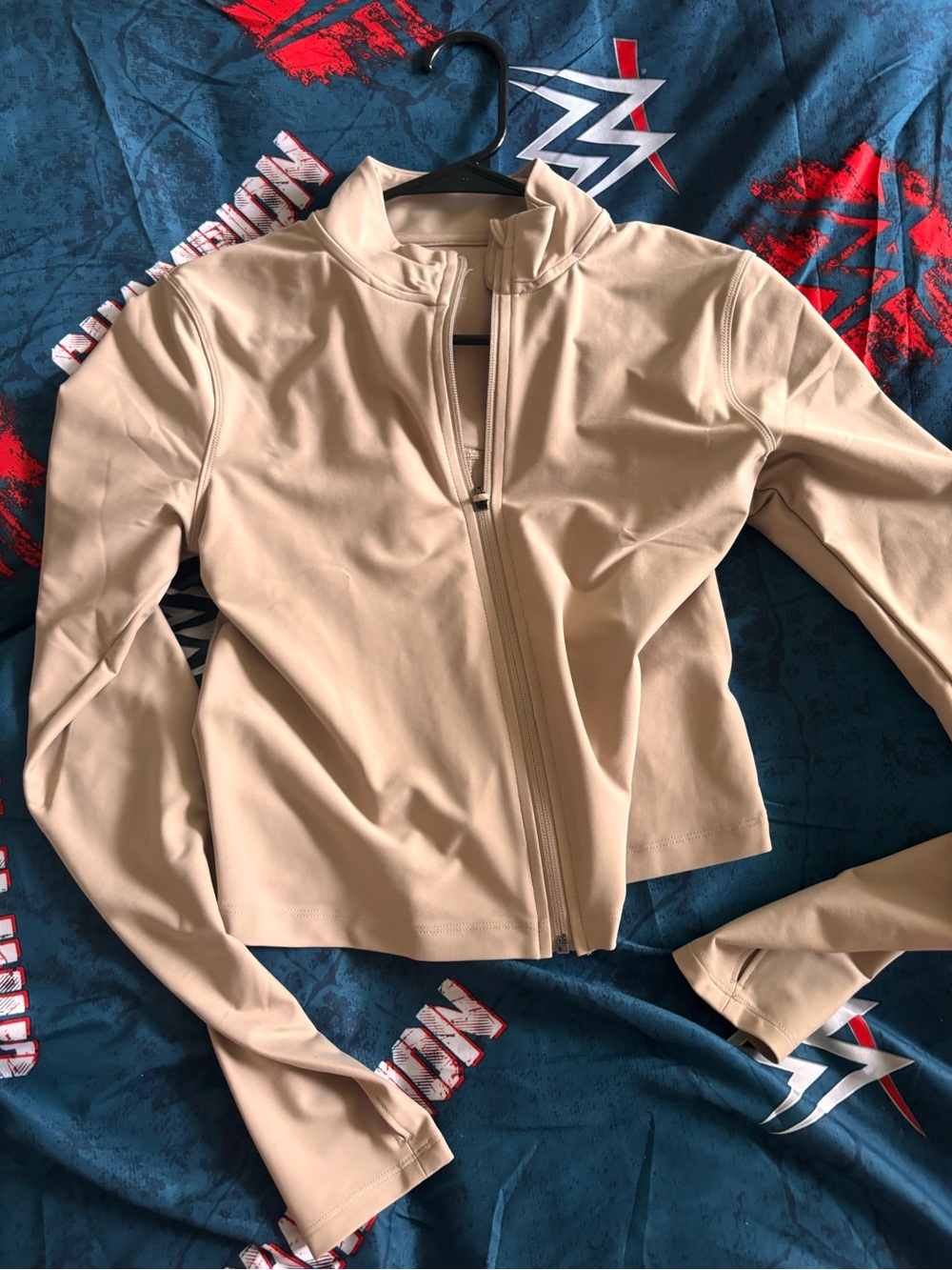 Old Navy Women's Light Tan Zip-Front Jacket